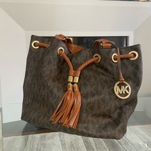 Micheal Kors Genuine Leather Shoulder Purse